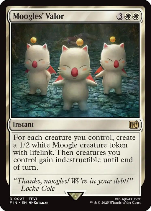Image for Moogles' Valor (27) (Foil) [FINAL FANTASY] - Magic: The Gathering