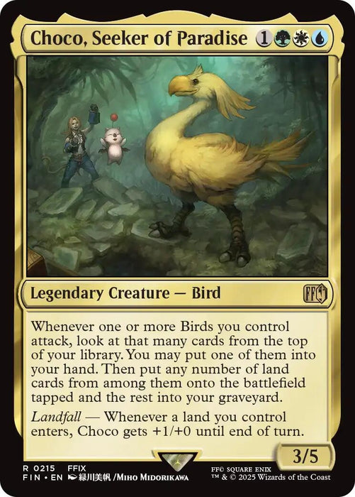 Image for Choco, Seeker of Paradise (215) [FINAL FANTASY] - Magic: The Gathering