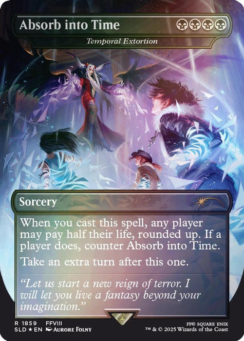Image for Absorb into Time - Temporal Extortion (Rainbow Foil) (1859) (Foil) [Secret Lair Drop Series] - Magic: The Gathering
