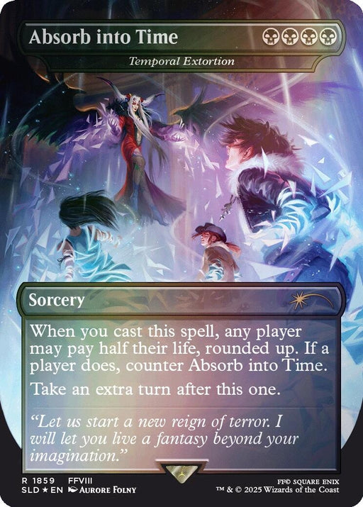 Image for Absorb into Time - Temporal Extortion (Rainbow Foil) (1859) (Foil) [Secret Lair Drop Series] - Magic: The Gathering
