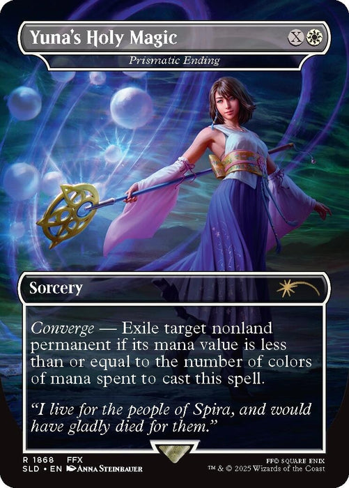 Image for Yuna's Holy Magic - Prismatic Ending (1868) [Secret Lair Drop Series] - Magic: The Gathering