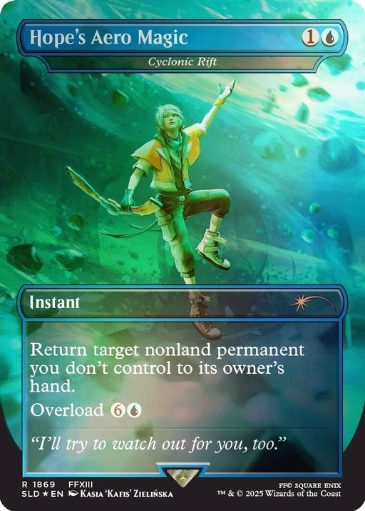 Image for Hope's Aero Magic - Cyclonic Rift (Rainbow Foil) (1869) (Foil) [Secret Lair Drop Series] - Magic: The Gathering