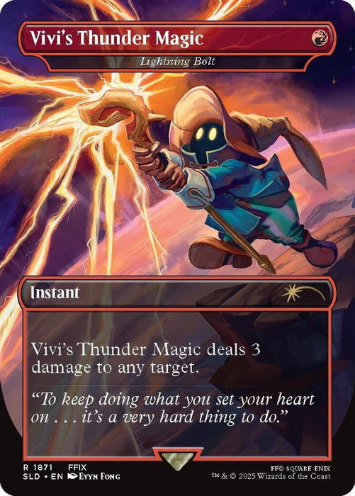 Image for Vivi's Thunder Magic - Lightning Bolt (1871) [Secret Lair Drop Series] - Magic: The Gathering