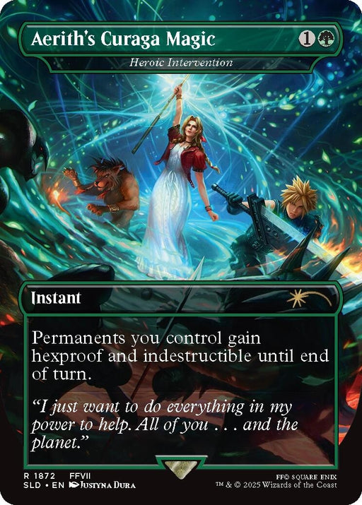 Image for Aerith's Curaga Magic - Heroic Intervention (1872) [Secret Lair Drop Series] - Magic: The Gathering