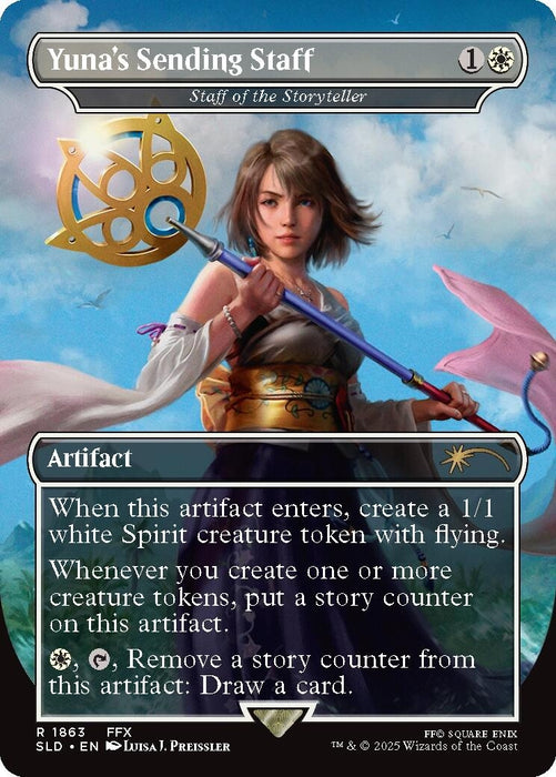 Image for Yuna's Sending Staff - Staff of the Storyteller (1863) [Secret Lair Drop Series] - Magic: The Gathering