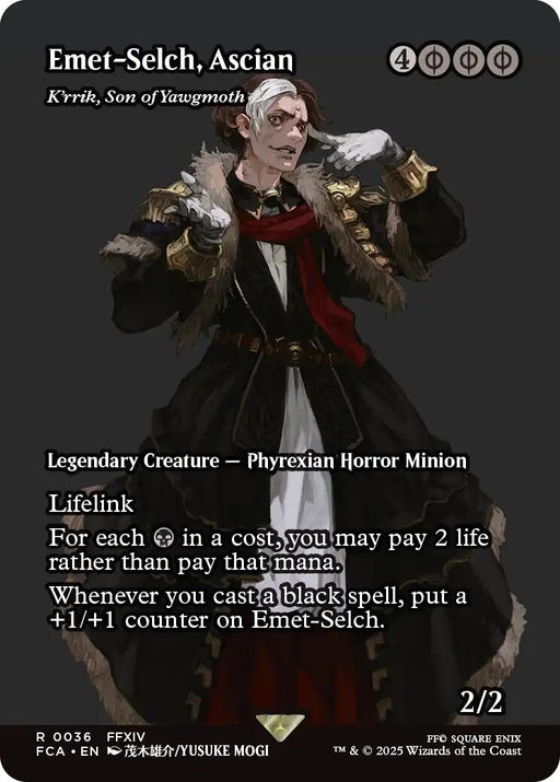 Image for Emet-Selch, Ascian - K'rrik, Son of Yawgmoth (Showcase) (36) [FINAL FANTASY: Through the Ages] - Magic: The Gathering