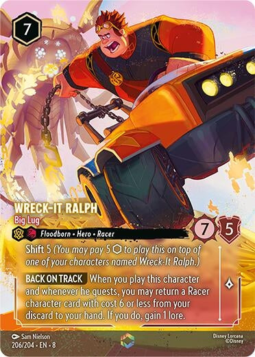 Image for Wreck-It Ralph - Big Lug (Enchanted) (206/204) (Holofoil) [Reign of Jafar] - Disney Lorcana