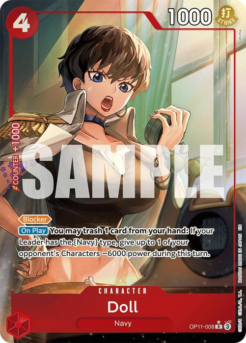 Image for Doll (Alternate Art) (OP11-008) (Foil) [A Fist of Divine Speed] - One Piece Card Game