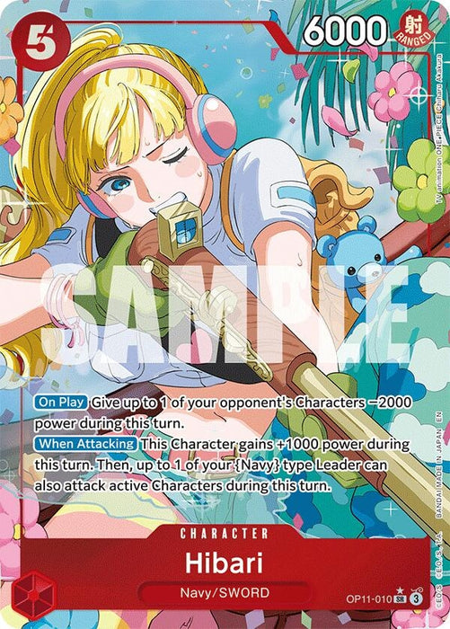 Hibari (Alternate Art) (OP11-010) (Foil) [A Fist of Divine Speed]