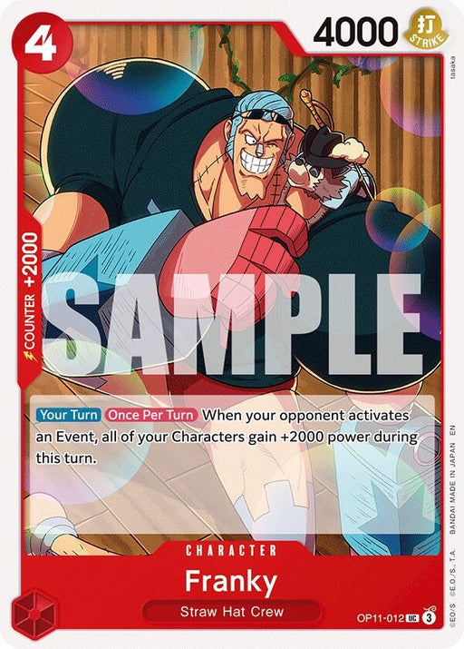 Image for Franky (OP11-012) [A Fist of Divine Speed] - One Piece Card Game