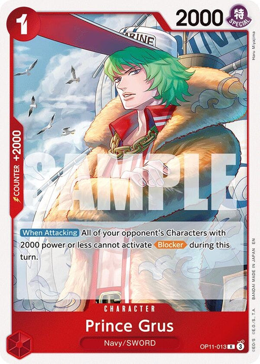 Image for Prince Grus (OP11-013) (Foil) [A Fist of Divine Speed] - One Piece Card Game