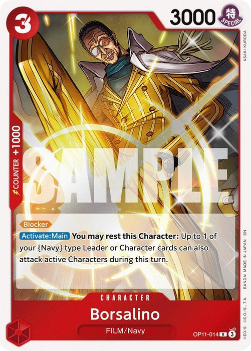 Image for Borsalino (OP11-014) (Foil) [A Fist of Divine Speed] - One Piece Card Game