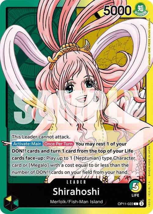 Image for Shirahoshi (022) (OP11-022) [A Fist of Divine Speed] - One Piece Card Game