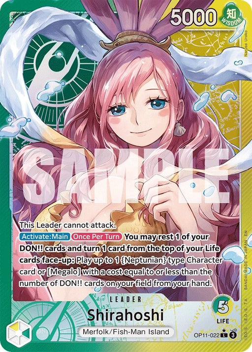 Image for Shirahoshi (022) (Alternate Art) (OP11-022) (Foil) [A Fist of Divine Speed] - One Piece Card Game
