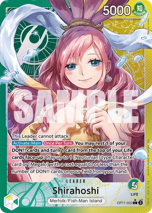 Shirahoshi (022) (Alternate Art) (OP11-022) (Foil) [A Fist of Divine Speed]