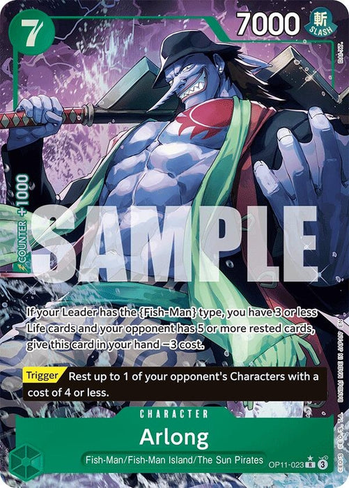 Arlong (Alternate Art) (OP11-023) (Foil) [A Fist of Divine Speed]