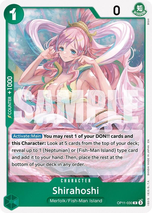 Shirahoshi (030) (OP11-030) (Foil) [A Fist of Divine Speed]
