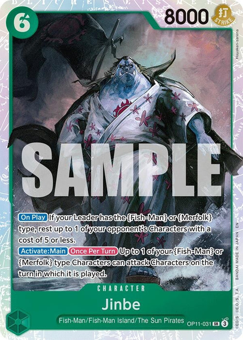 Jinbe (031) (OP11-031) (Foil) [A Fist of Divine Speed]