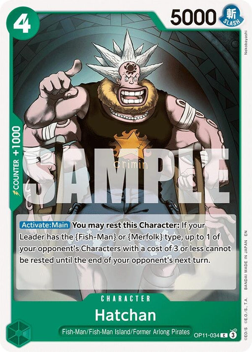 Image for Hatchan (OP11-034) [A Fist of Divine Speed] - One Piece Card Game