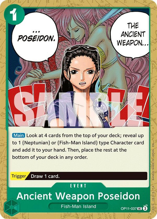 Image for Ancient Weapon Poseidon (OP11-037) [A Fist of Divine Speed] - One Piece Card Game