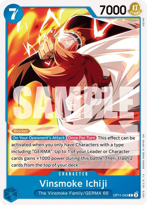 Image for Vinsmoke Ichiji (OP11-043) [A Fist of Divine Speed] - One Piece Card Game