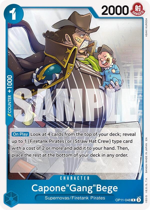 Image for Capone"Gang"Bege (048) (OP11-048) (Foil) [A Fist of Divine Speed] - One Piece Card Game