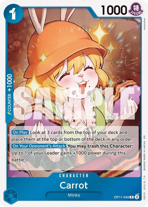 Image for Carrot (OP11-049) (Foil) [A Fist of Divine Speed] - One Piece Card Game
