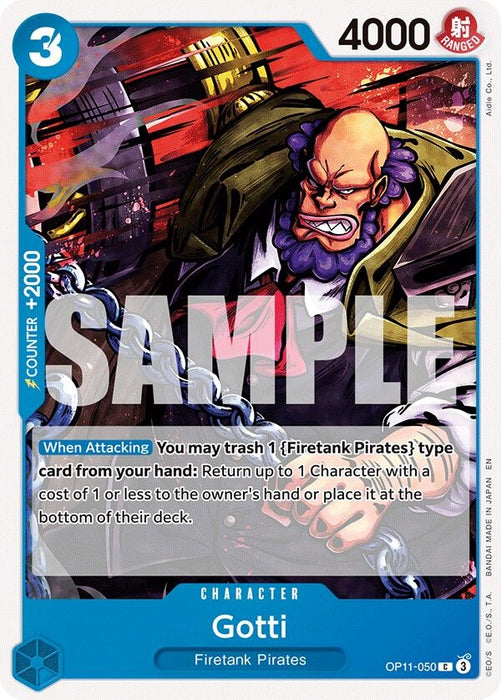 Image for Gotti (OP11-050) [A Fist of Divine Speed] - One Piece Card Game