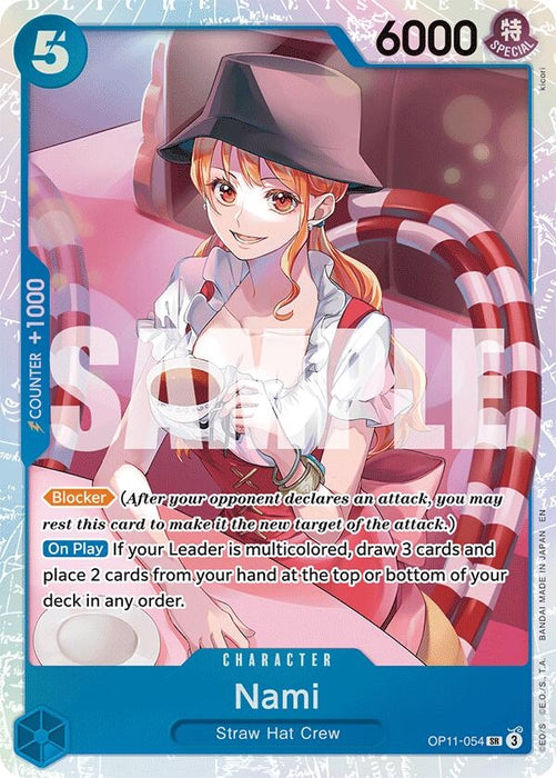Nami (054) (OP11-054) (Foil) [A Fist of Divine Speed]