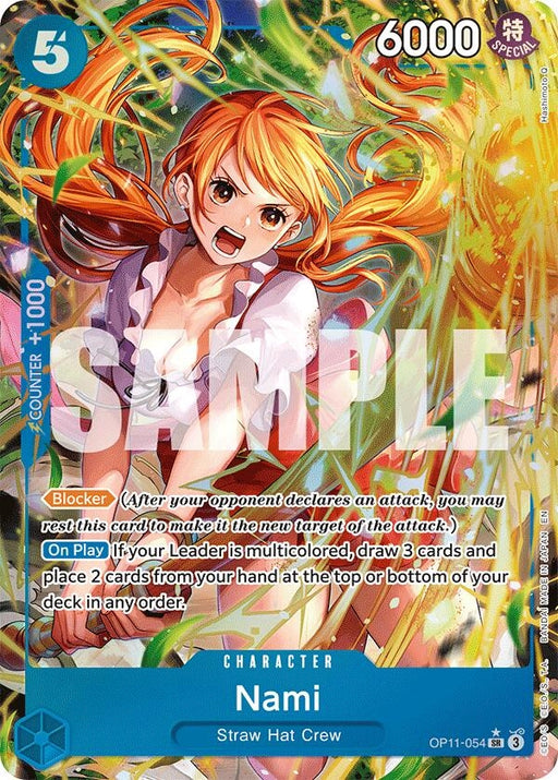 Image for Nami (054) (Alternate Art) (OP11-054) (Foil) [A Fist of Divine Speed] - One Piece Card Game