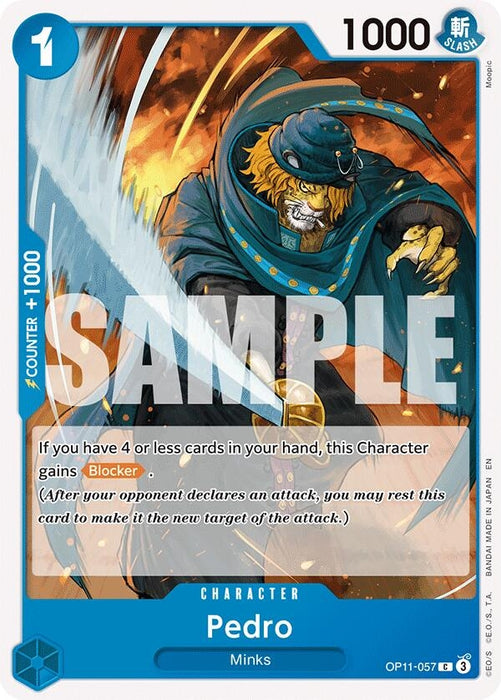 Image for Pedro (OP11-057) [A Fist of Divine Speed] - One Piece Card Game