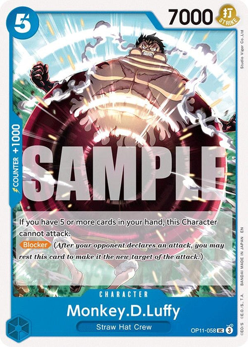 Image for Monkey.D.Luffy (058) (OP11-058) [A Fist of Divine Speed] - One Piece Card Game