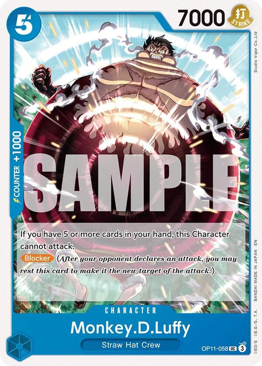 Image for Monkey.D.Luffy (058) (OP11-058) [A Fist of Divine Speed] - One Piece Card Game
