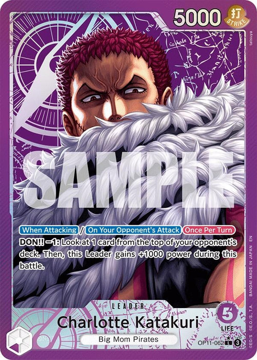 Image for Charlotte Katakuri (062) (Alternate Art) (OP11-062) (Foil) [A Fist of Divine Speed] - One Piece Card Game
