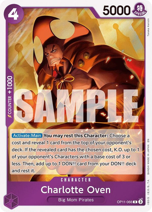 Image for Charlotte Oven (OP11-066) (Foil) [A Fist of Divine Speed] - One Piece Card Game