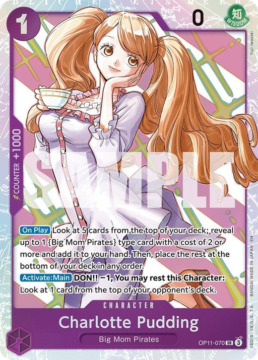 Image for Charlotte Pudding (OP11-070) (Foil) [A Fist of Divine Speed] - One Piece Card Game