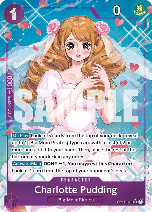 Image for Charlotte Pudding (Alternate Art) (OP11-070) (Foil) [A Fist of Divine Speed] - One Piece Card Game