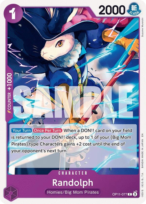 Image for Randolph (OP11-077) [A Fist of Divine Speed] - One Piece Card Game
