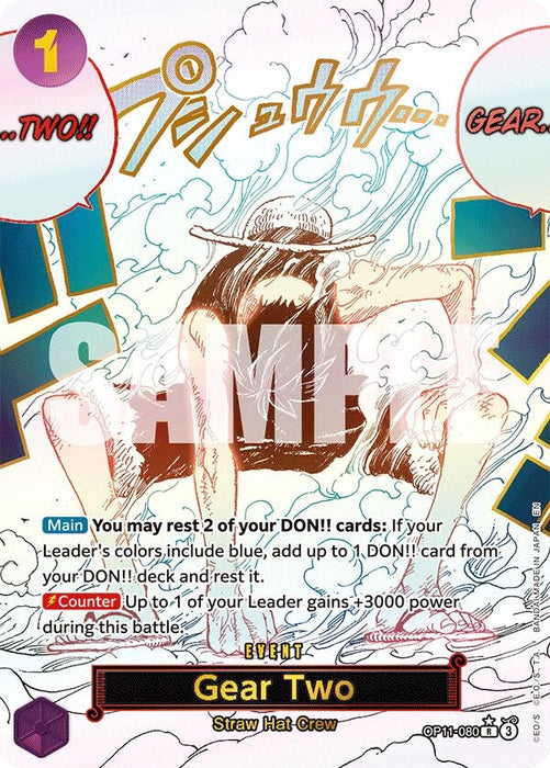 Gear Two (Alternate Art) (OP11-080) (Foil) [A Fist of Divine Speed]