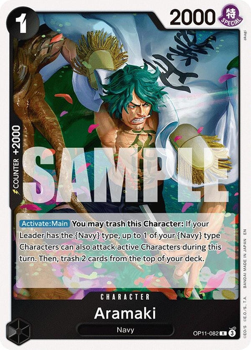 Image for Aramaki (OP11-082) (Foil) [A Fist of Divine Speed] - One Piece Card Game