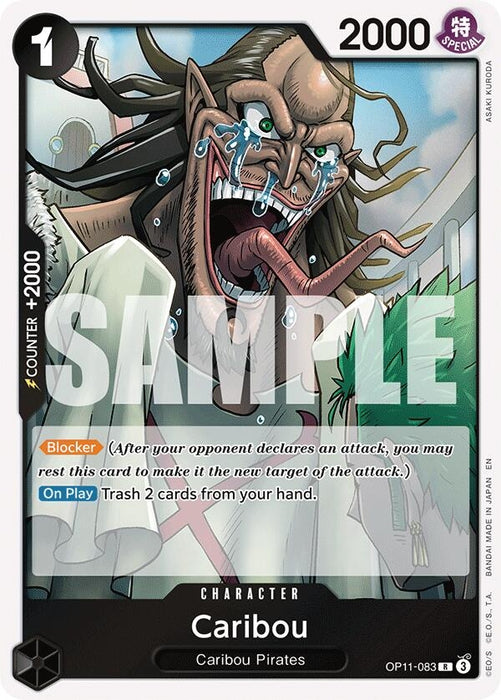 Image for Caribou (OP11-083) (Foil) [A Fist of Divine Speed] - One Piece Card Game