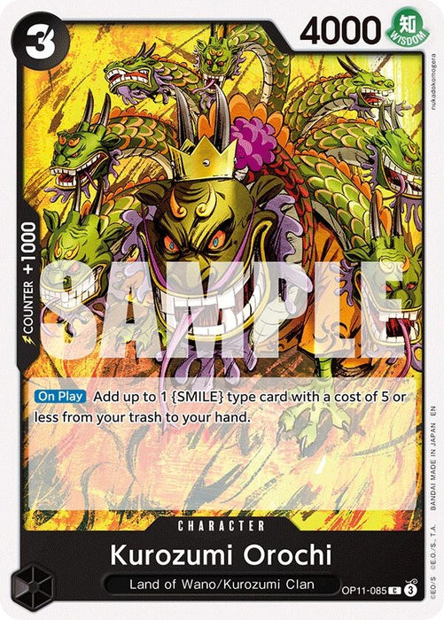 Image for Kurozumi Orochi (OP11-085) [A Fist of Divine Speed] - One Piece Card Game