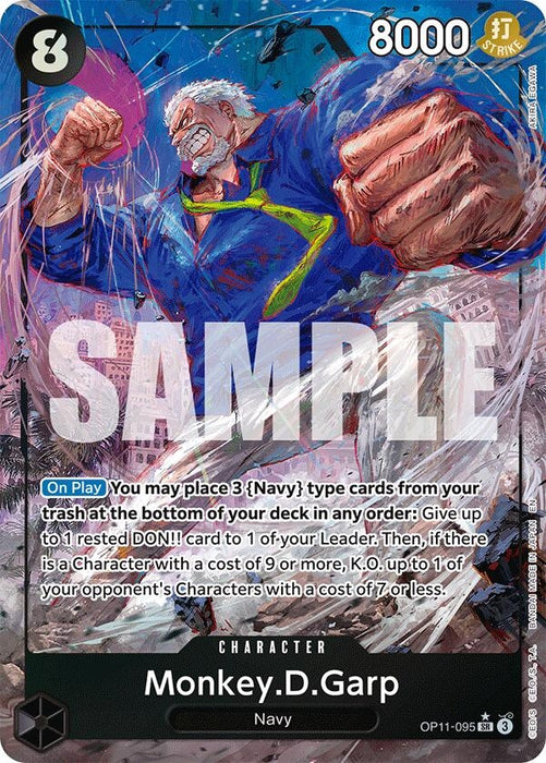 Image for Monkey.D.Garp (Alternate Art) (OP11-095) (Foil) [A Fist of Divine Speed] - One Piece Card Game