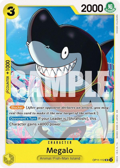 Image for Megalo (OP11-112) [A Fist of Divine Speed] - One Piece Card Game