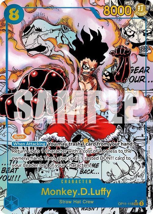 Monkey.D.Luffy (118) (Manga) (OP11-118) (Foil) [A Fist of Divine Speed]