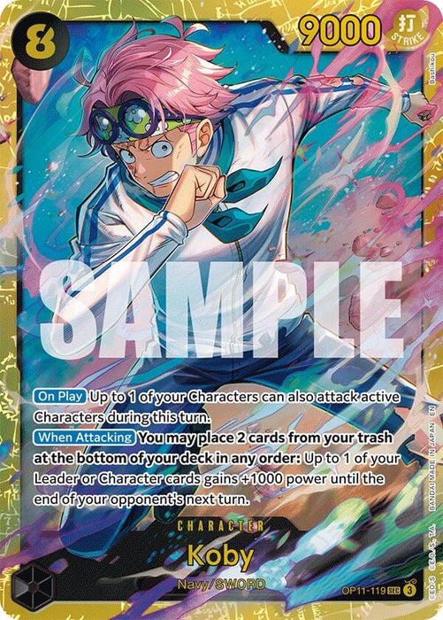 Koby (119) (OP11-119) (Foil) [A Fist of Divine Speed]