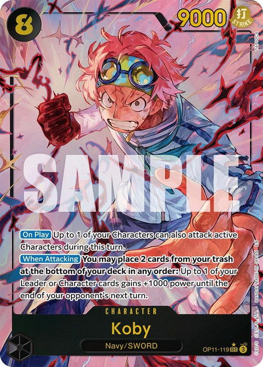 Image for Koby (119) (Alternate Art) (OP11-119) (Foil) [A Fist of Divine Speed] - One Piece Card Game