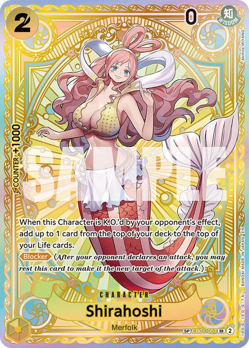Image for Shirahoshi (SP) (EB01-057) (Foil) [A Fist of Divine Speed] - One Piece Card Game