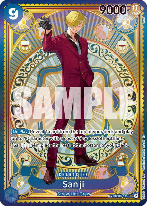 Image for Sanji (SP) (OP06-119) (Foil) [A Fist of Divine Speed] - One Piece Card Game