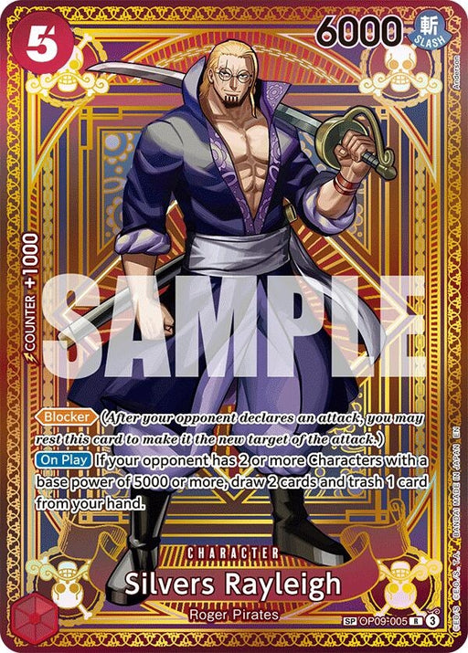 Image for Silvers Rayleigh (SP) (OP09-005) (Foil) [A Fist of Divine Speed] - One Piece Card Game